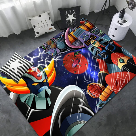 Navak Carpet Goldorak Floor Mat INS Style Soft Bedroom Floor House Laundry Room Mat Anti-skid Bedside Area Rugs