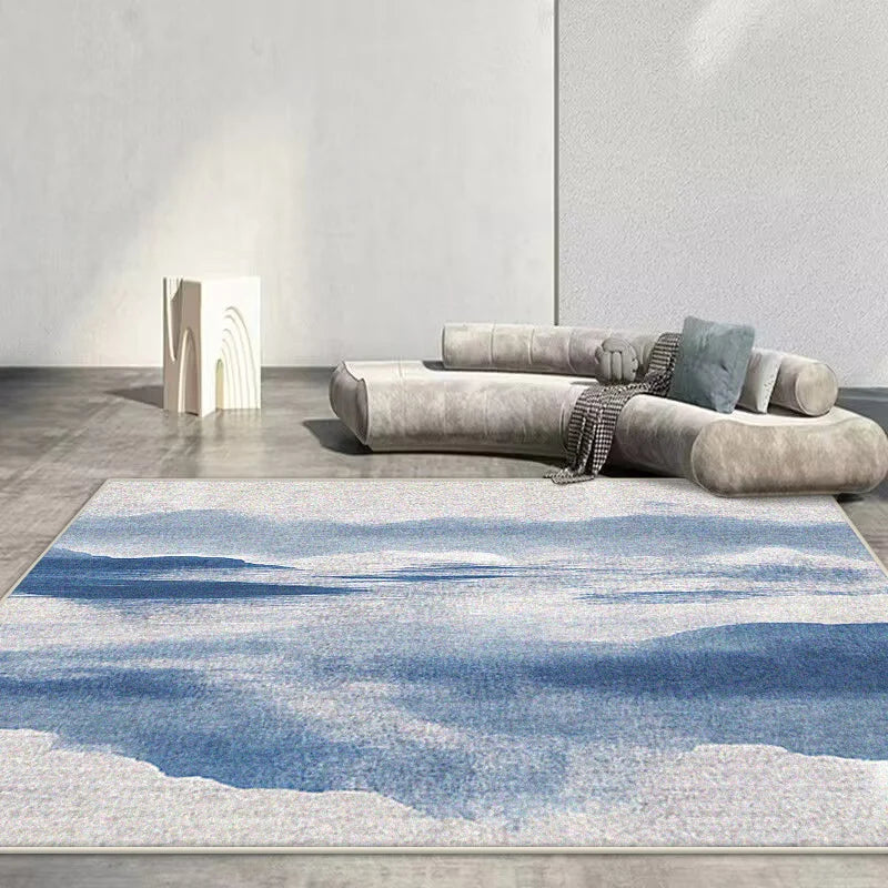 Navak Carpet Nordic Abstract Carpet Living Room Rendering Decoration Sofa Blue Large Area Rugs Outdoor Active Non-slip Mat Customizable