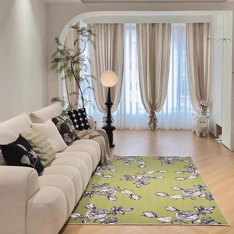 Navak Carpet Flower Shape Living Room Decoration Soft Carpet Large Size Rugs for Bedroom Washable Lounge Floor Mat Washable Cloakroom Rug