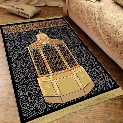 Navak Carpet Islam Thick Prayer Rug Man Prayer Mat for Muslim Ramadan Thickened Soft Man Prayer Mat Portable Prayer Rugs kids Prayer Rug