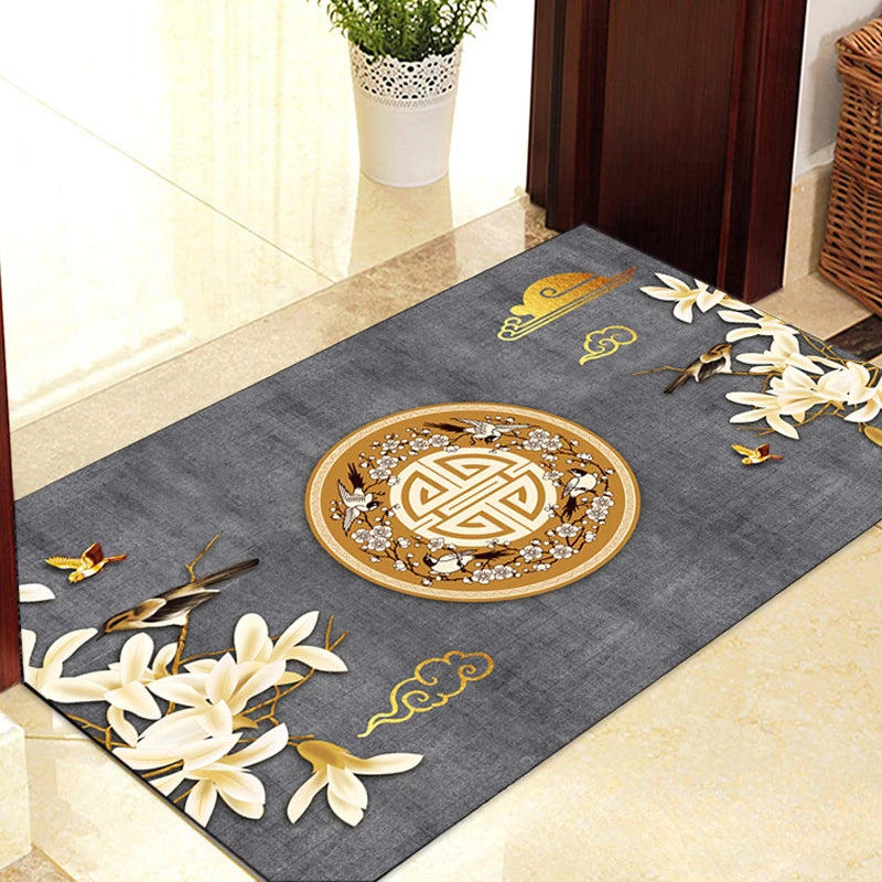 Navak Carpet Traditional Chinese Style  Diatom Mud Entrance Door Mat Antislip Home Outdoor Kitchen Rug Hallway Bathroom Porch Floor Carpet