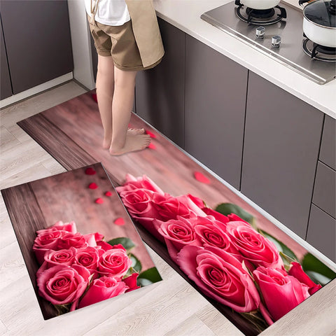 Navak Carpet Kitchen Mat Carpet for Floor Home Entrance Doormat Bedroom Living Room Decor Bedside Rug Hallway Balcony Bathroom Anti-Slip Mat