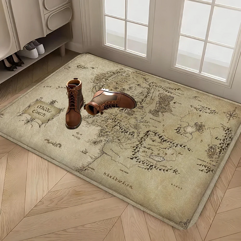 Navak Carpet L-Lords Game Rings Hallway Carpet Retro Multiple Choice Living Room Kitchen Rug Non-Slip Welcome Rug
