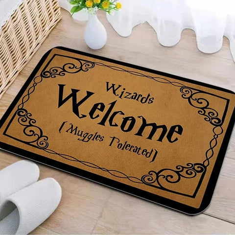 Navak Carpet Welcome Muggles Entrance Mat Living Room Floor Decoration Carpet Non-slip Easy To Clean Area Rug Home Office Washable Doormats