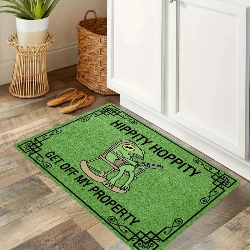 Navak Carpet Hippity Hoppity Get Off My Property Retro Welcome Rugs Kitchen Front Door Mats Living Room Bedroom Entry Doormat Non-slip Mat