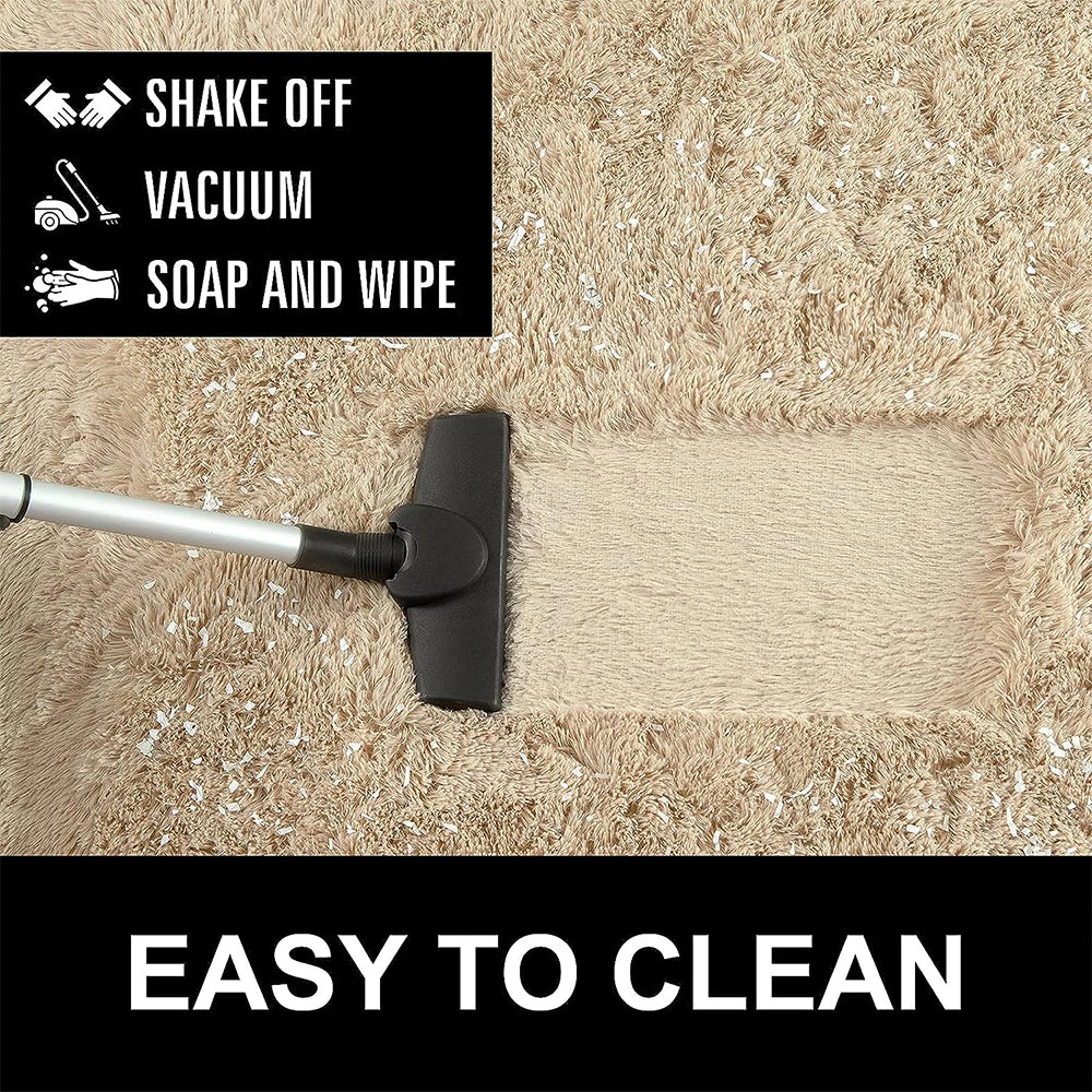 Navak Carpet Area Rugs For Bedroom Living Room Fluffy Fuzzy Shag Shaggy Soft Plush Gray Carpet Indoor Floor Gray Rug For Kids Home Dorm Decor