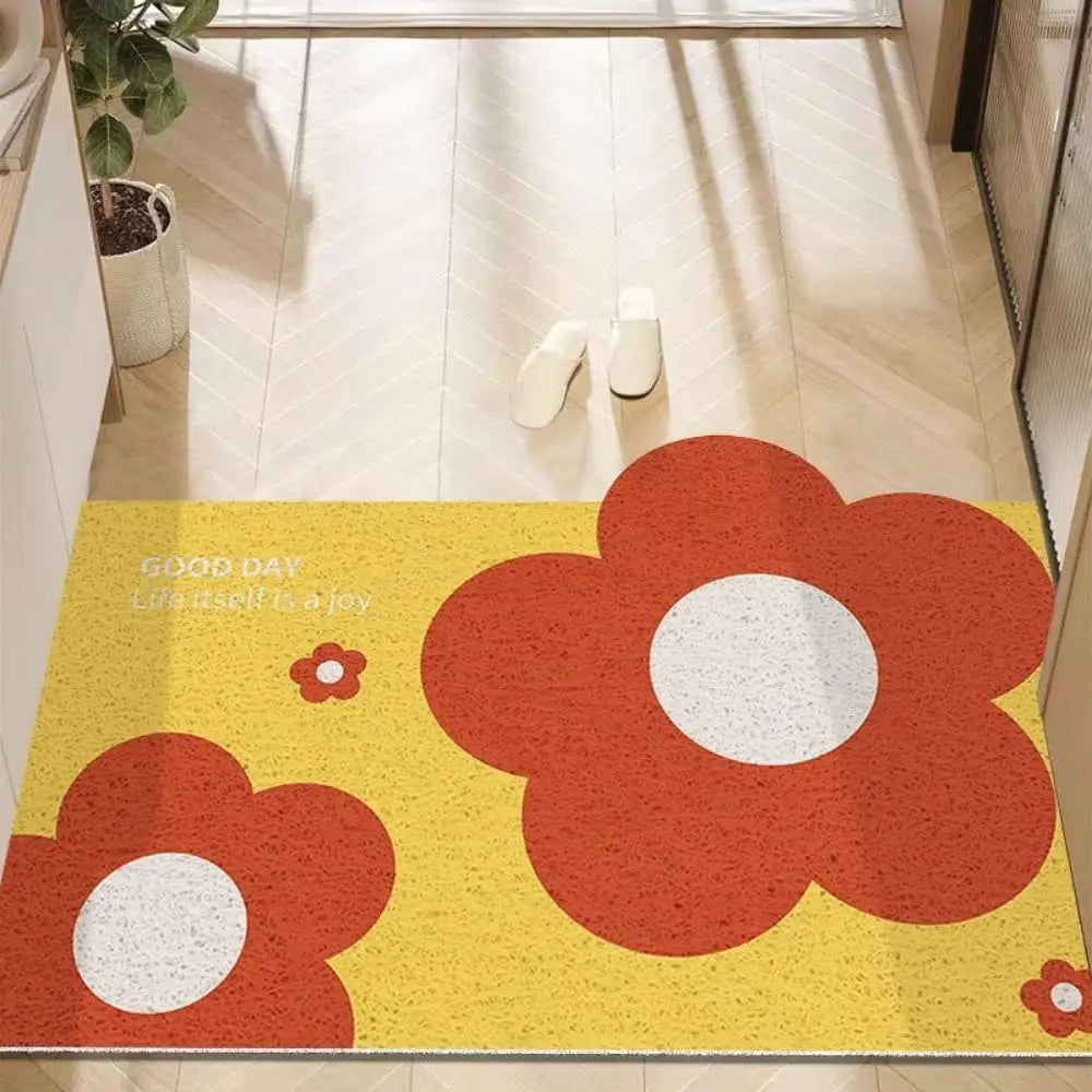 Navak Carpet Cute Flower Door Mat Outdoor Indoor Welcome Mats Front Doormat Non Slip Entrance Rugs for Front Door