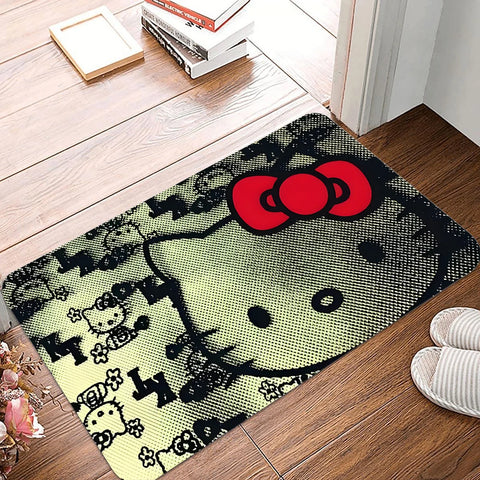 Navak Carpet Daily Picks Disney Hello Kitty Floor Mat Polyester Home Carpet Non Slip Entryway Rug Living Room Bathroom Bedroom Kitchen Doormat