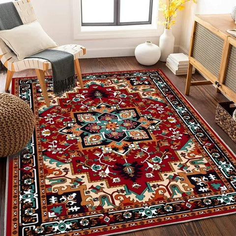 Navak Carpet Europe Persia Bohemia Style Luxury Retro Carpet Living Room Sofa Bedroom Study Kitchen Entrance Door Mat Non-slip Home Decor Rug