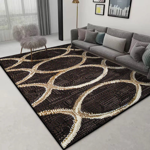 Navak Carpet Nordic Geometric Area Rug – Large Non-Slip Carpet | Custom Size for Living Room Sofa & Bedroom Home Decor
