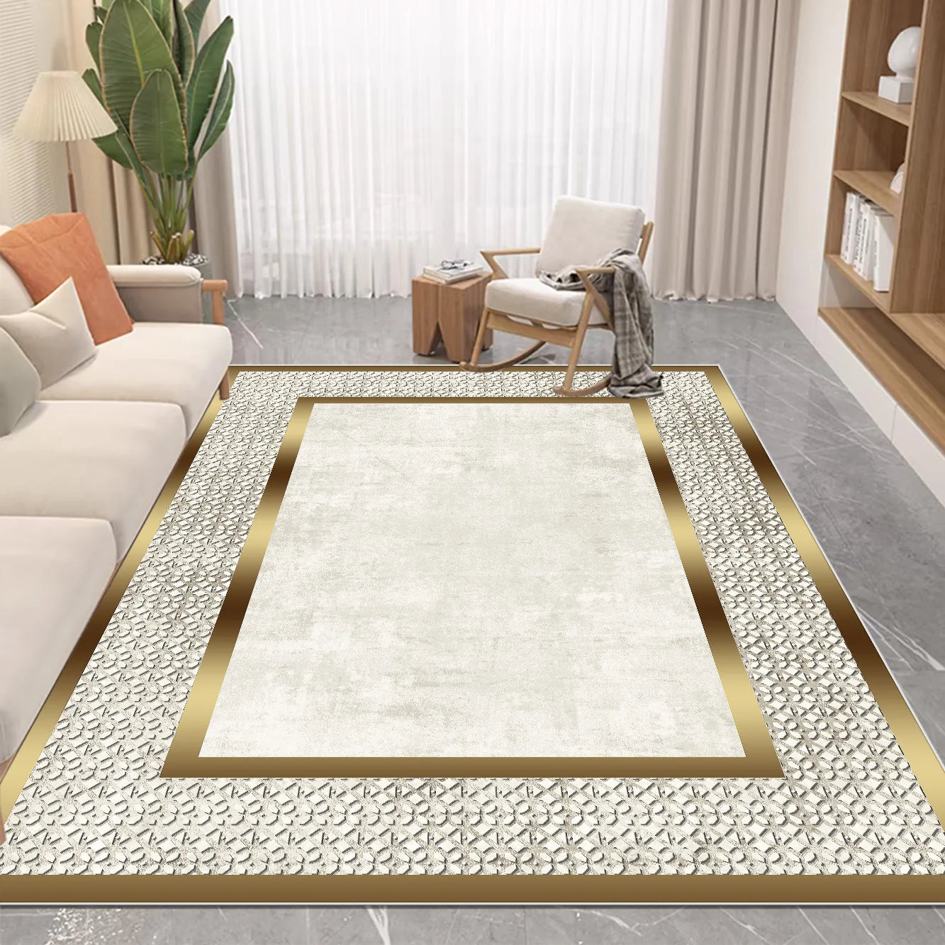 Navak Carpet Nordic Luxury Style Carpet in The Living Room Easy Clean Absorbent Soft Mat Antiskid Lounge Decor Rugs Big Size Room Floor Mats