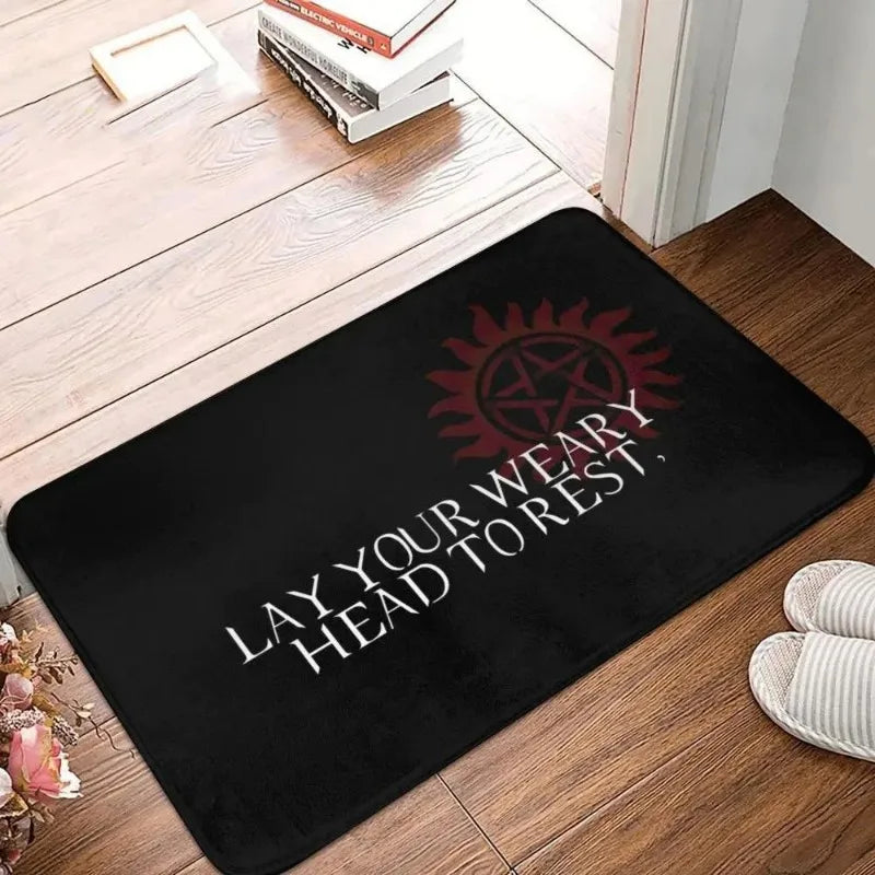 Navak Carpet Supernatural Floor Door Bathroom Kitchen Mat Anti-Slip Outdoor TV Wincherter Bros Doormat Garden Entrance Rug Carpet Footpad