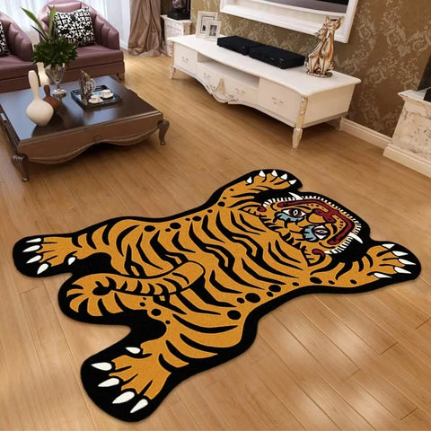 Navak Carpet Exclusive Picks Cartoon Tiger Carpet - Durable and Easy to Clean Home Decor Living Room Sofa Coffee Table Rug Bedside Rug for Bedroom