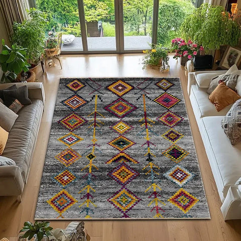 Navak Carpet Persian Retro Style Carpet Moroccan Leisure Rug Carpets for Living Room Living Room Decoration Washroom Floor Mat Rugs