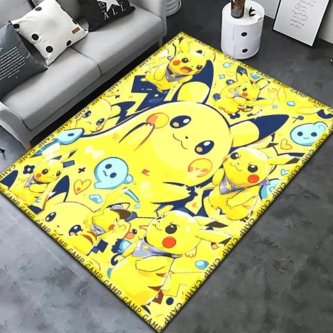 Navak Carpet Daily Picks Pokemon Cartoon Carpet Rug Living Room Bedroom Decoration Picnic Camp Kitchen Carpet Crawling Carpet Decoration