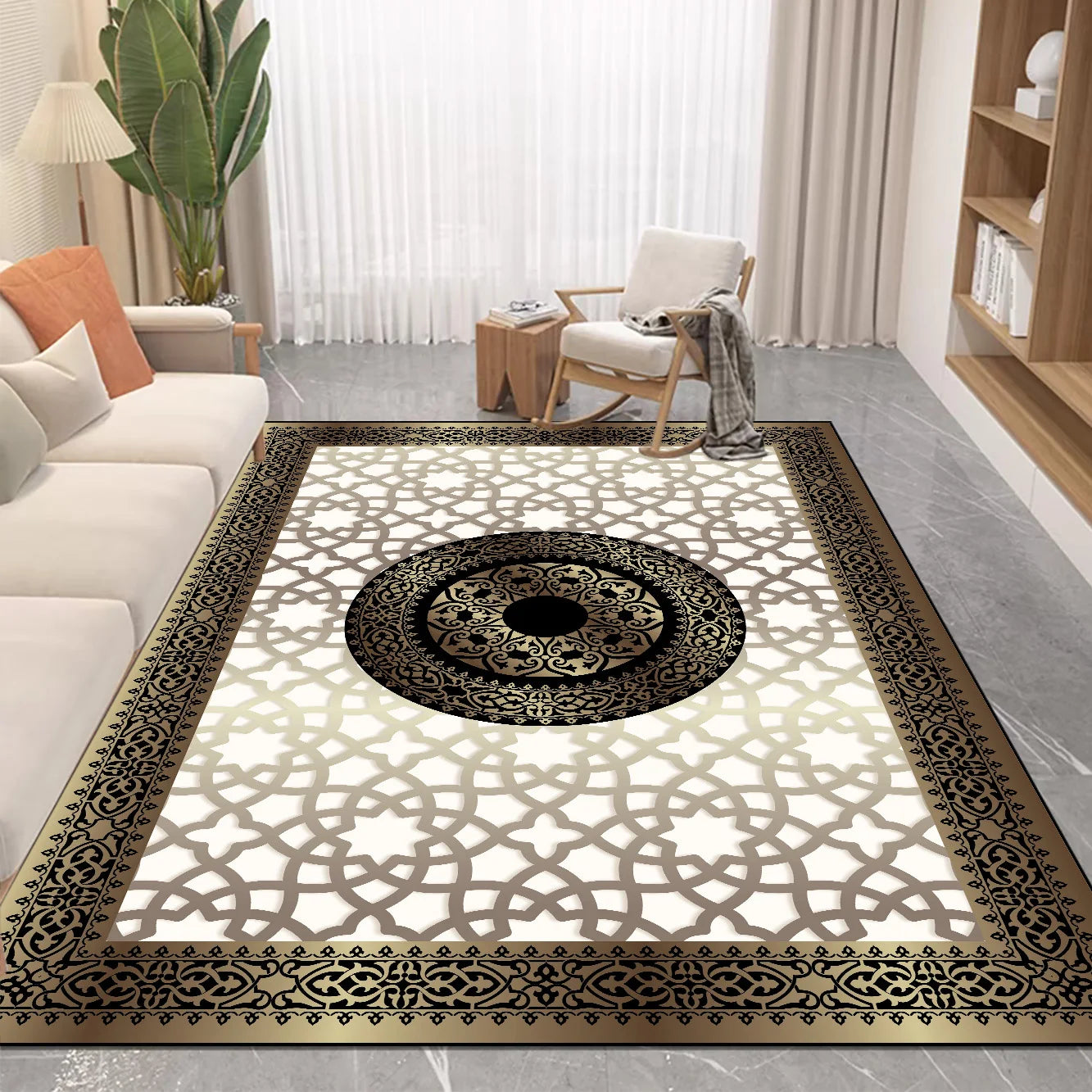 Navak Carpet Nordic Luxury Style Carpet in The Living Room Easy Clean Absorbent Soft Mat Antiskid Lounge Decor Rugs Big Size Room Floor Mats