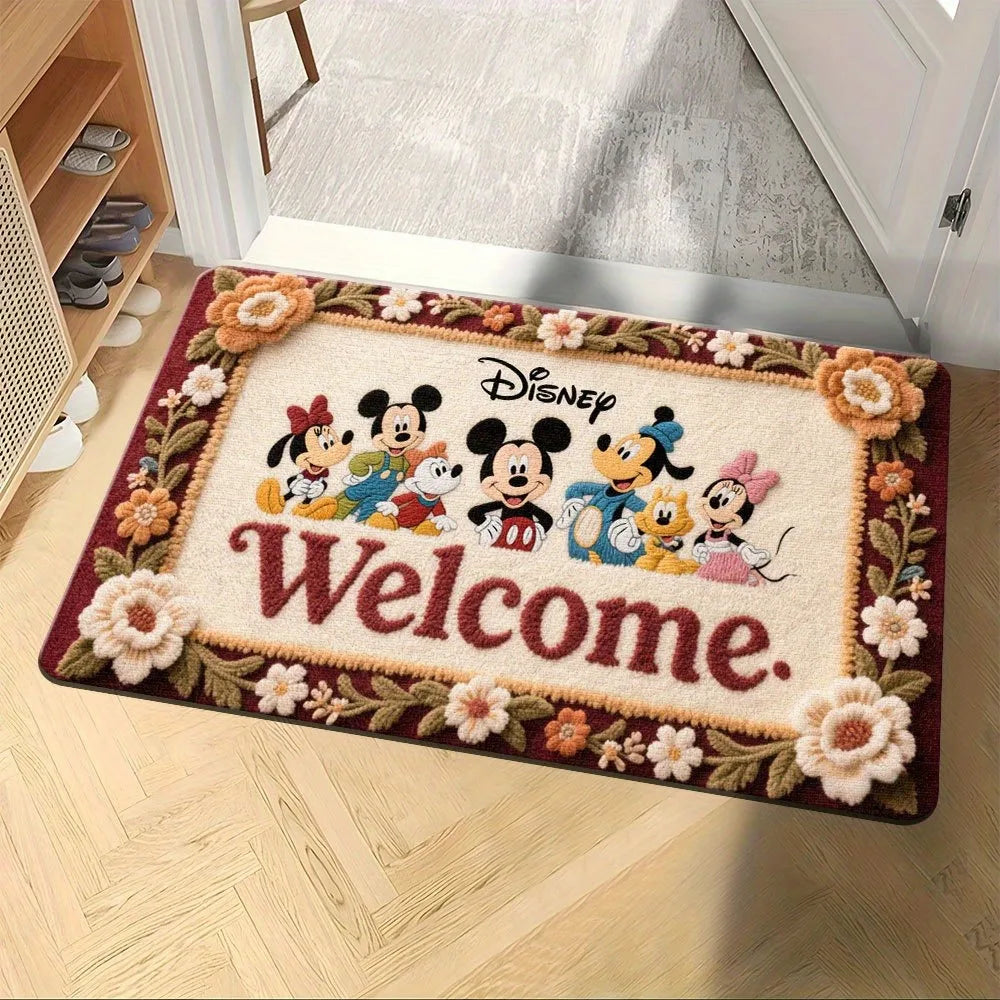 Navak Carpet Disney Friends' Warm Welcome MatSoft, absorbent and non-slip, bathroom room mats, yoga mats, home decoration