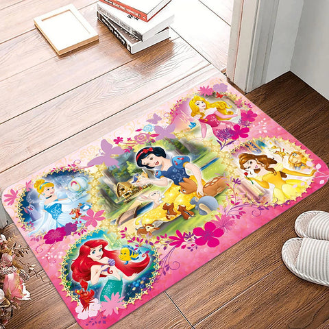 Navak Carpet Daily Picks Cartoon Disney Princess Door Mat Entrance Non-slip Doormat Washable Kitchen Carpet Hallway Rugs Bathroom Bath Door Mats