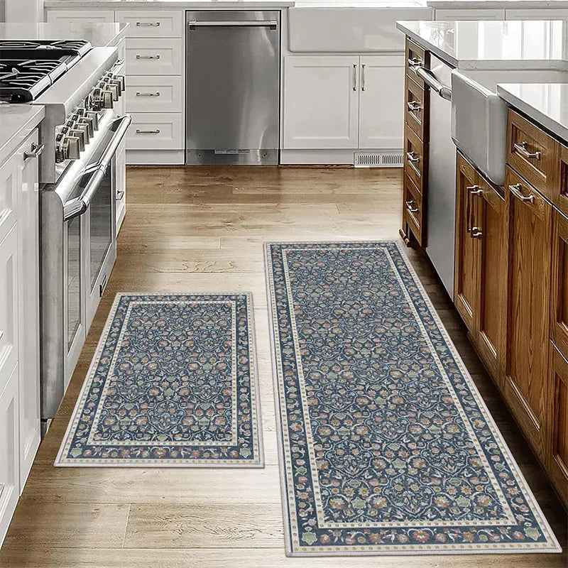 Navak Carpet Exclusive Picks1/2PCS Bohemian Kitchen Floor Mats Anti-slip Washable Bathroom Bathroom Door Mats Hallway Aisle Floor Mats Home Decoration