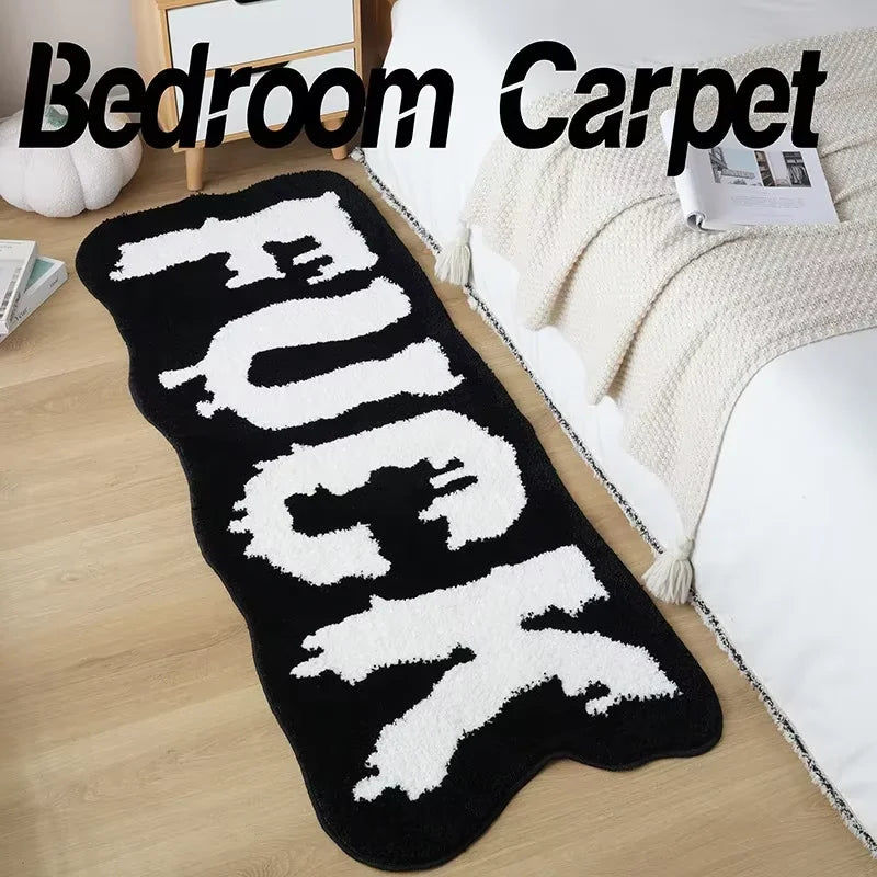 Navak Carpet Exclusive Picks Fashionable Alphabet Long Runner Rug, Insulated and Warm Home Decor, Bedside Rug for Bedroom, Corridor and Hallway Carpet