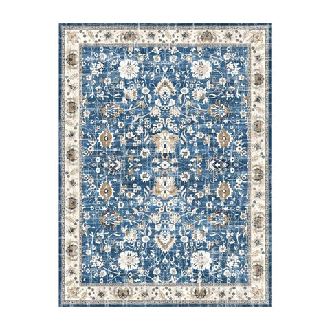 Navak Carpet Boho Area Rugs Washable Vintage Modern Neutral Large Flannel Carpet for Dinning Room Living Room Bedroom Farmhouse Non Slip Mat