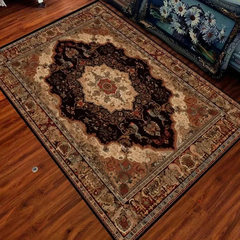 Navak Carpet Trendy Moroccan Pattern Carpet Machine Washable Rug for Boho Living Room Decor Non Slip Floor Mat for Bedroom and Lounge Areas