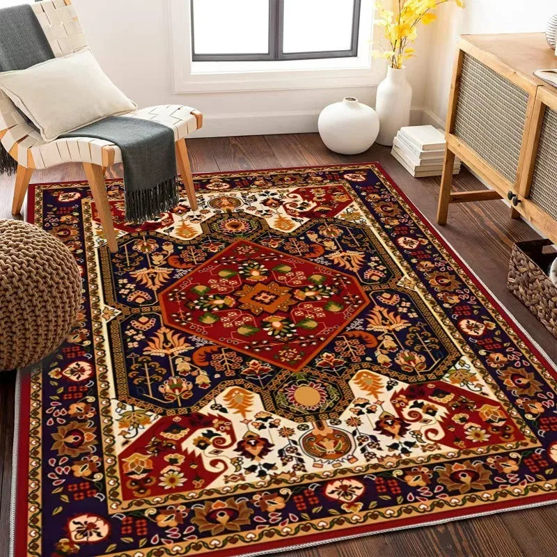 Navak Carpet Europe Persia Bohemia Style Luxury Retro Carpet Living Room Sofa Bedroom Study Kitchen Entrance Door Mat Non-slip Home Decor Rug