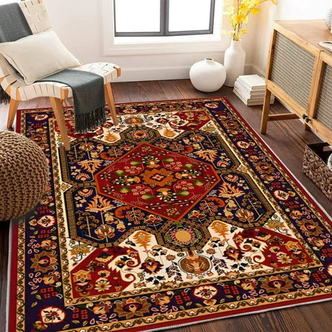 Navak Carpet Europe Persia Bohemia Style Luxury Retro Carpet Living Room Sofa Bedroom Study Kitchen Entrance Door Mat Non-slip Home Decor Rug