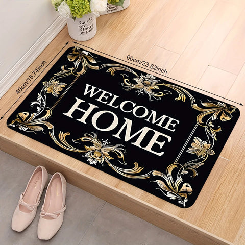 Navak Carpet Welcome Home Doormat Durable Non Slip Entrance Rug Perfect for Indoor Outdoor Use Adds Unique Charm to Your Doorway