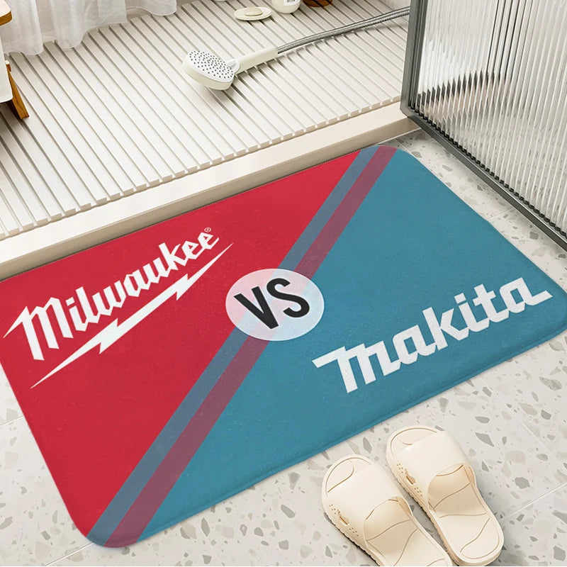 Navak Carpet Bathroom Foot Mat Non-slip T-Makitas Entrance Door Doormat Slip-resistant Balcony Bedroom Rug Kitchen Hallway Corridor Carpet
