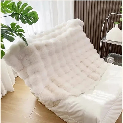 Navak Carpet Faux Rabbit Carpet For Bedroom Hairy Fluffy Mat Washable Area Rug Shaggy Soft Christmas Decoration Luxury Sofa Mat Cushion