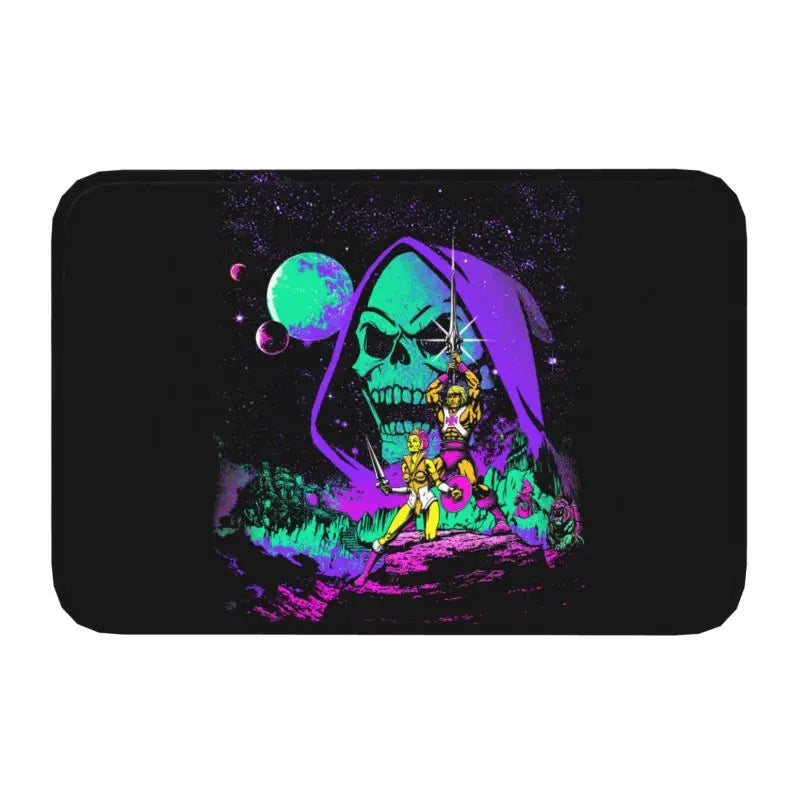 Navak Carpet Trap Door Masters of The Universe Doormat Anti-Slip Bath Kitchen Mat He Man Welcome Garage Door Floor Entrance Carpet Rug