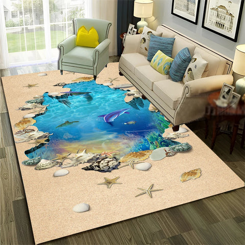 Navak Carpet 3D Illusion Vision Hallucination HD Carpet Rug for Home Living Room Bedroom Sofa Doormat Decor,Child Area Rug Non-slip Floor Mat