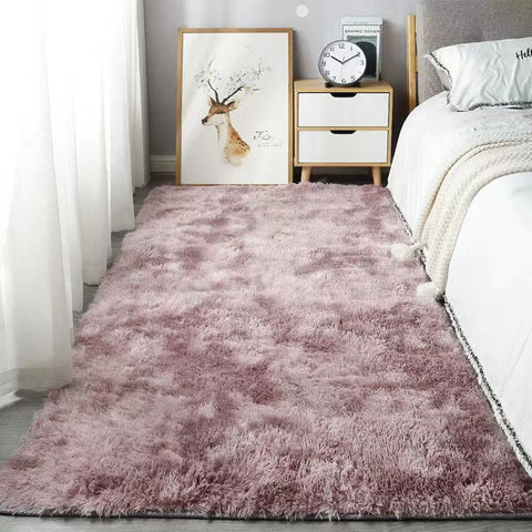Navak Carpet Exclusive Picks Silk Wool Fluffy Shaggy Bedroom Area Shaggy Non-Slip Rugs, Machine Washable Soft Shaggy Rugs Modern Soft Plush Rugs