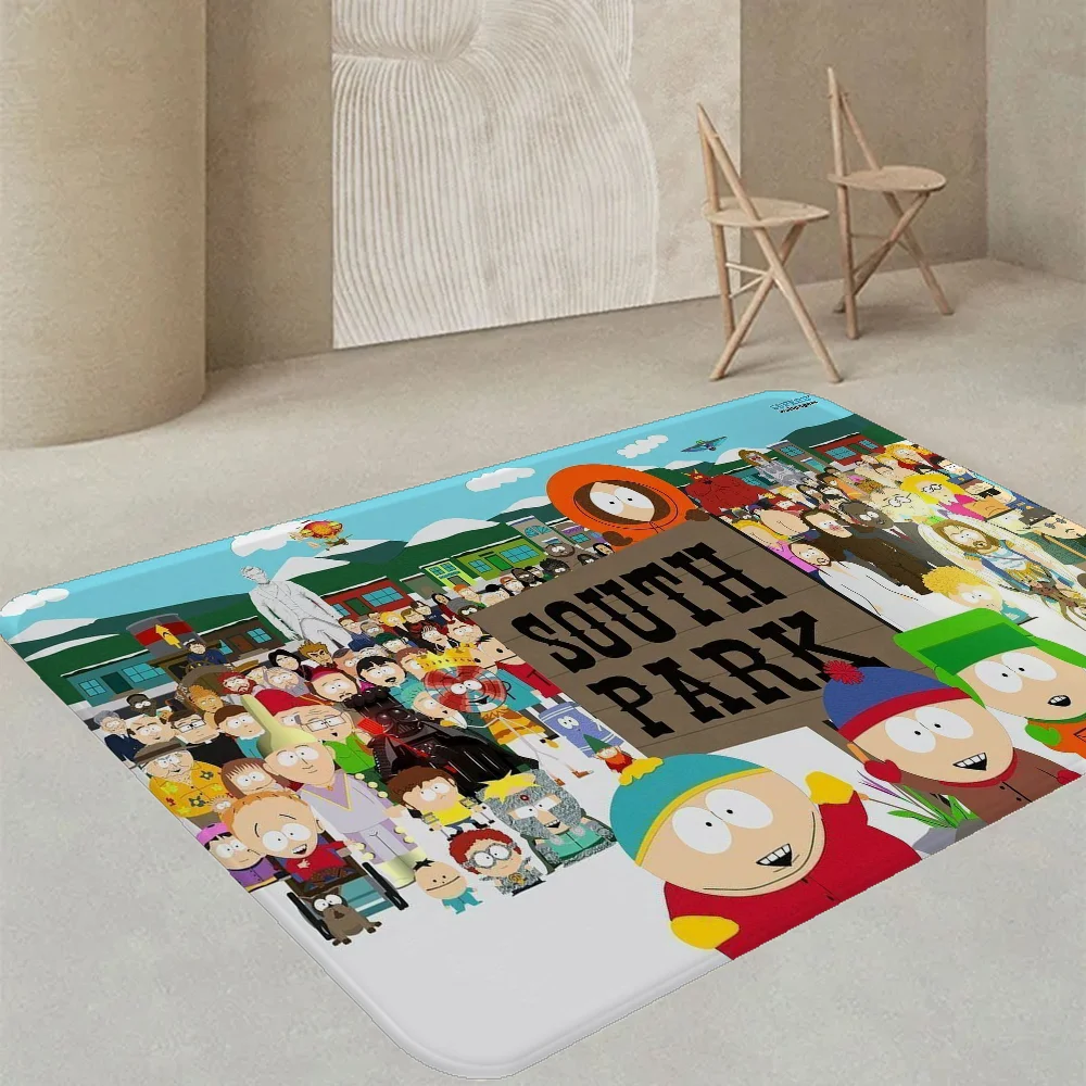Navak Carpet Amine S-South Cartoon P-Park Door Mat Washable Non-Slip Living Room Sofa Chairs Area Mat Kitchen Doormat Area Rug