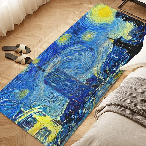 Navak Carpet Bedroom Rug D-Van D-Gogh Art Carpet for Kitchen Living Room Bath Hallway Foot Mat Slip-resistant Custom Doormat Entrance Door
