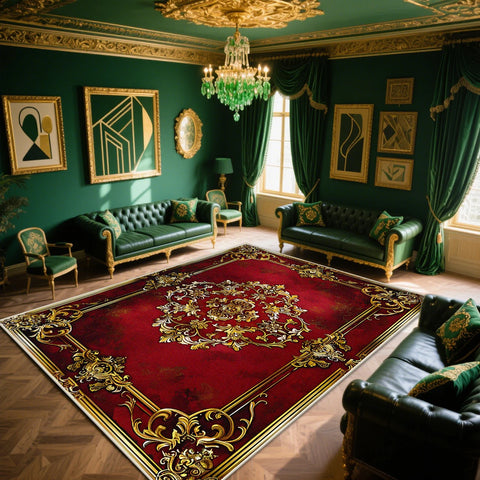 Navak Carpet Retro European and American Style CARPET FOR LIVE ROOM Large Room Rugs Bedroom Parlor Gaming Room Non-slip Rug Coffee Tables Mat