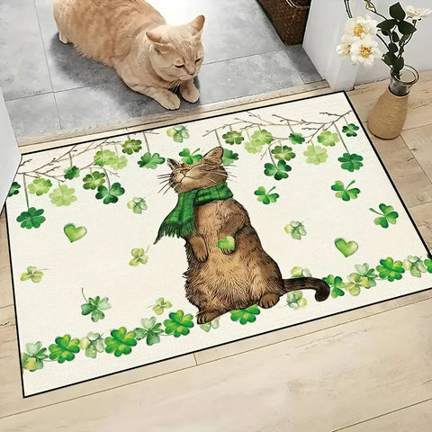 Navak Carpet Cartoon Animals Welcome Home Door mat Living Room Bedroom Kitchen Laundry Washable Dirty Resistant Lightweight Carpet