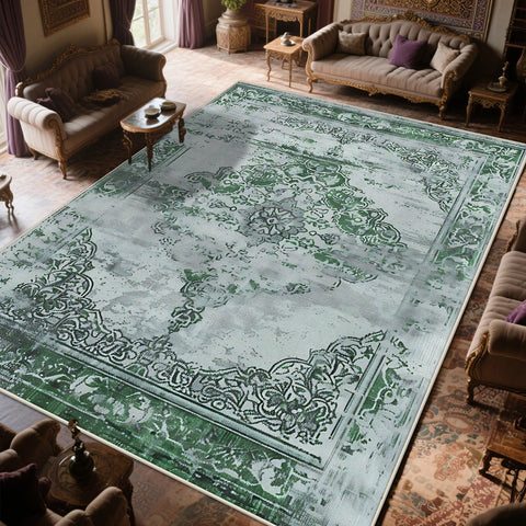 Navak Carpet Retro Old-fashioned Persian CARPET FOR LIVE ROOM Non-slip Decoration Bedroom Boho Classical Large Rug Washable Parlor Mat floor