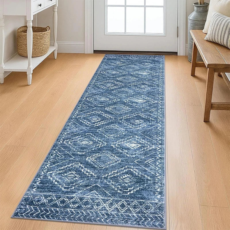 Navak Carpet Runner Rug for Hallway Carpet Non-slip Floor Mats Soft Machine Washable Carpets Geometric Bohemian Corridor Home Decor Rugs