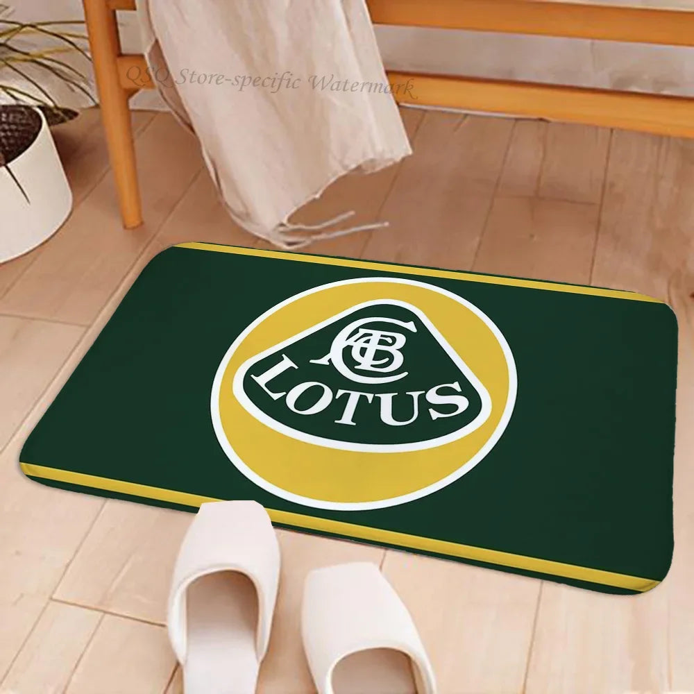 Navak Carpet 1pc Lotus Caterhams Racing Team Car Floor Mat Floor Mat Anti-Slip Kitchen Bedroom Handmade Tufted Rug Carpet Living Room