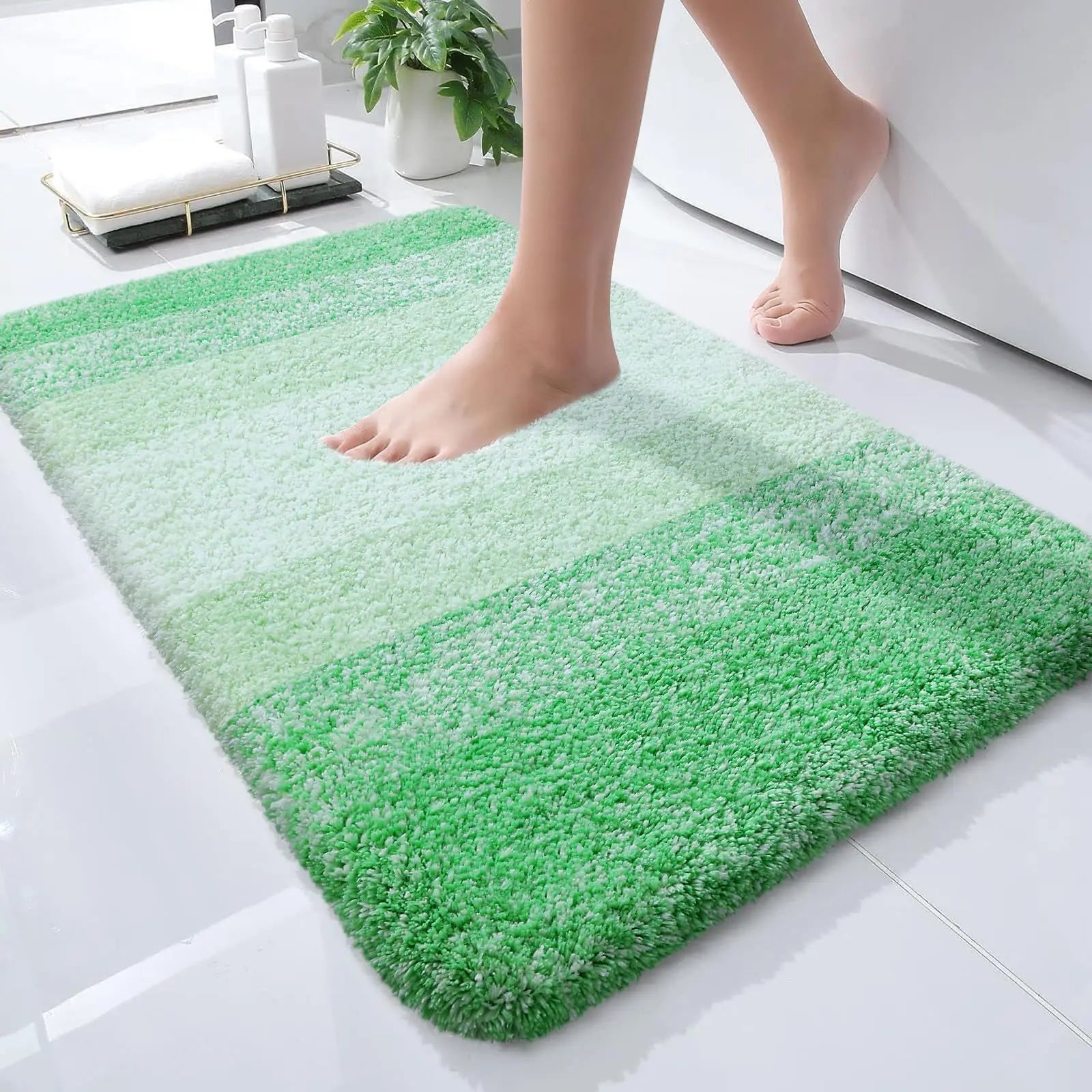 Navak Carpet Kitinjoy Bathroom Rug Mat extra Soft Absorbent Microfiber Bath Mat Non-Slip Plush Shaggy Machine Wash Carpet Bathroom Floor Rugs