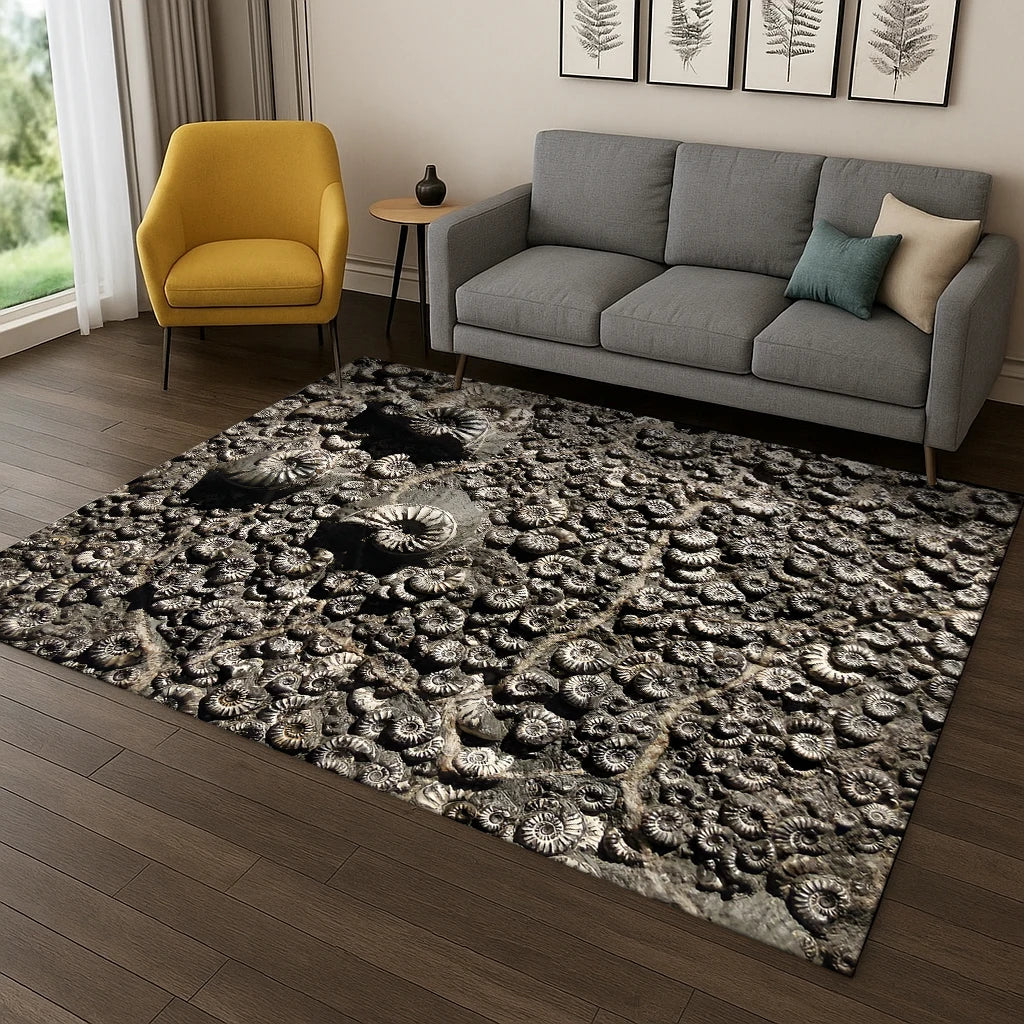 Navak Carpet Dinosaur Fossil Cartoon Carpet Rug for Bedroom Living Room Sofa Doormat Kitchen Home Decor,Kid Game Area Rug Non-slip Floor Mat