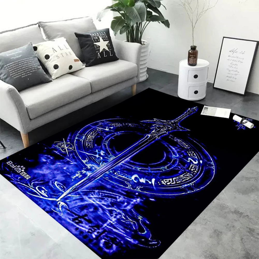 Navak Carpet Daily Picks Anime Douluo Continent Carpet Bedroom Living Room Hallway Home Decor Rug Washroom Floor Mat Birthday Gift Accessories