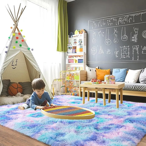 Navak Carpet Exclusive Picks Tie-dye Carpet Living Room Coffee Table Cushion Shaggy Washable Bedroom Modern Scandinavian Soft Cozy Mat Home Decor Rug