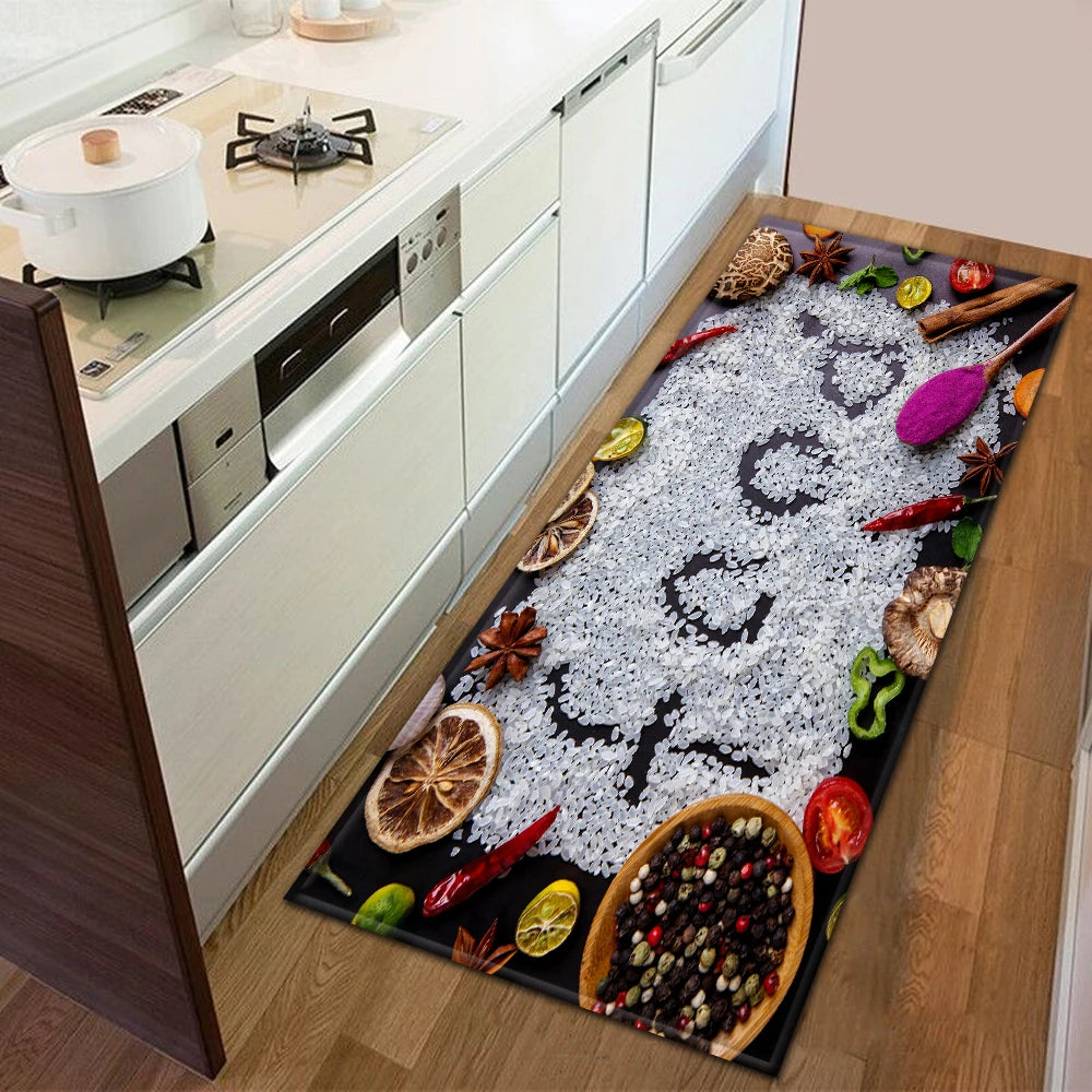 Navak Carpet Kitchen Rug Durable Home Entrance Doormat High-end Kitchen Mats for Floor Waterproof House Hold Washable Non-slip Large Carpet