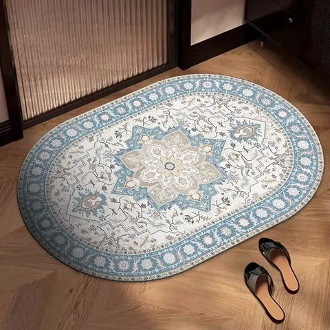 Navak Carpet Exclusive Picks Bohemian Oval Rug Kitchen Bathroom Doormat Entryway Door Mat Square Living Room Bedroom Area Rug Home Decor