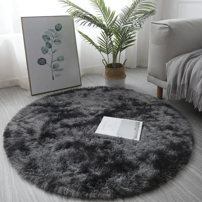 Navak Carpet Exclusive Picks Cute Non-slip round Soft Shaggy Rug Modern round Rugs for Kids Bedroom Fluffy Shaggy round Rugs for Baby Room