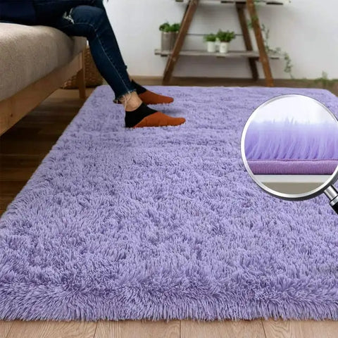 Navak Carpet Fluffy Rug Indoor Plush Soft Carpet for Living Room Anti-Skid Durable Area Rug for Girls Bedroom Kids Room Carpets