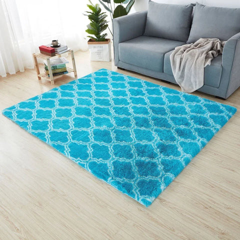 Navak Carpet Soft Long Plush Bedroom Rug Living Room Fluffy Gradient Carpet Mats Tie Dyeing Floor Carpets Bay Window Home Decor Rugs